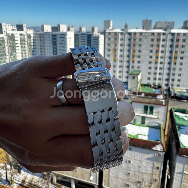 브라이틀링 네비타이머 몽블리앙 38mm 흰판--4