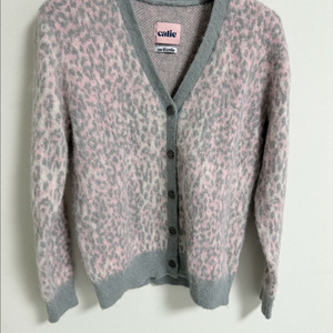 애즈이프캘리 레오파드 가디건