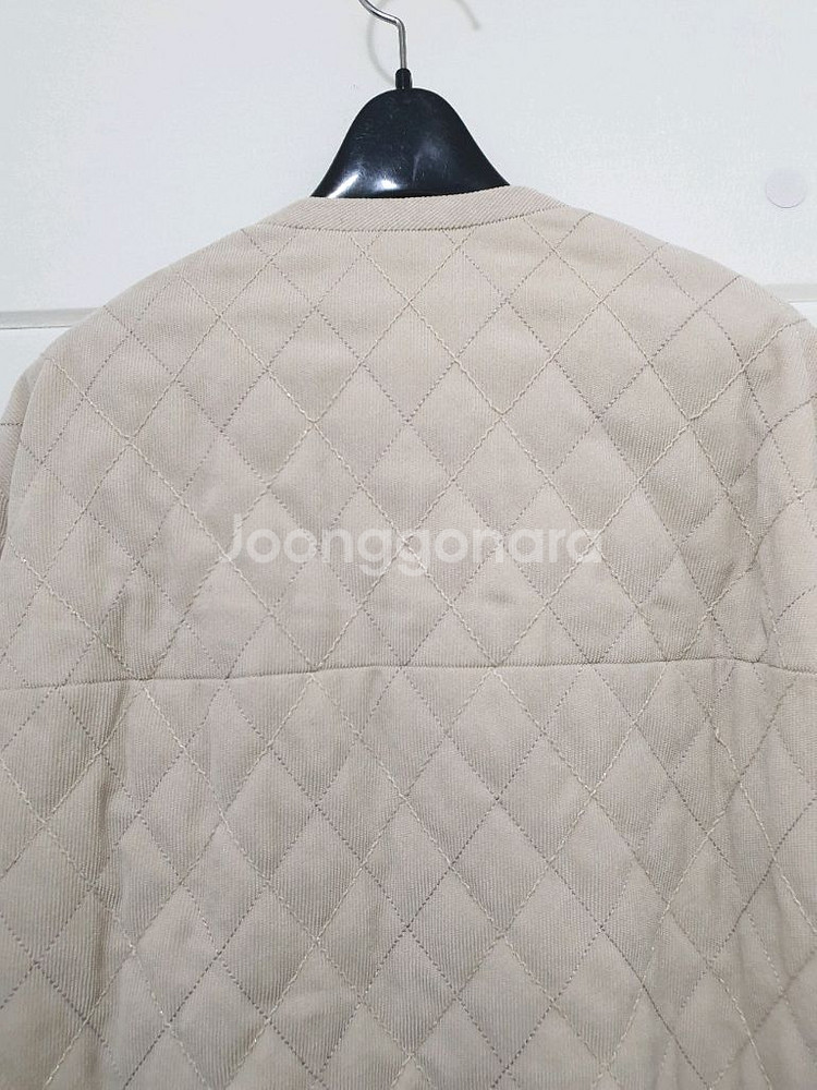 더한섬 에스제이에스제이 SJSJ 베이지 퀼팅 누빔 자켓 사이즈 155--6
