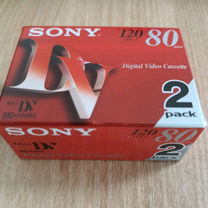 SONY 소니 캠코더 테잎 80분 MiniDV 2DVM80R3