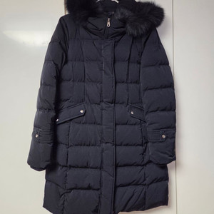헤지스 여성 폭스퍼 구스다운 롱패딩 (상태좋음)