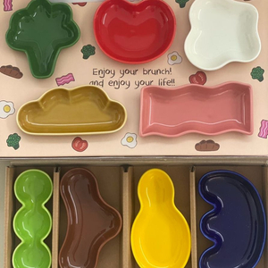 폴라앳홈 브런치테이블과 베지테이블 플레이트 일괄 판매 이미지