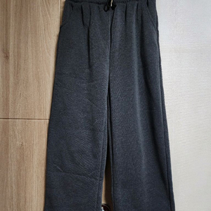 차콜 기모 와이드 트레이닝 팬츠 바지