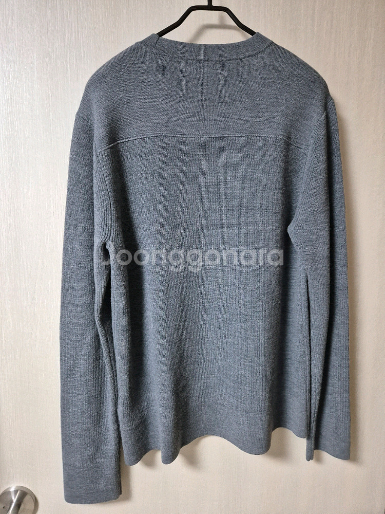 클럽모나코 한섬 그레이 니트 스웨터 라지 남성--1