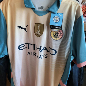 맨시티 오아시스 콜라보 유니폼 데브라이너 마킹 라지 사이즈