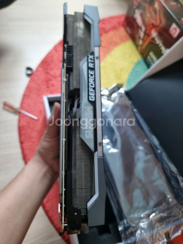 msi 3070ti 슈프림x 그래픽카드 팝니다--2