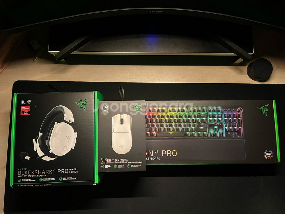 페이커장비 세트 (Blackshark V2 Pro, Viper V3 Pro,Huntsman V3 Pro)--0