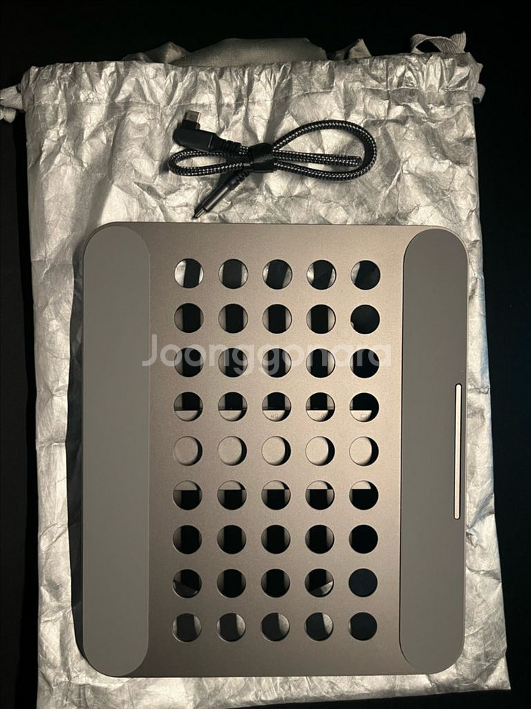 리카틸 X5 Pro 노트북 맥북 거치대 8in1 HUB 360도 회전 스--1