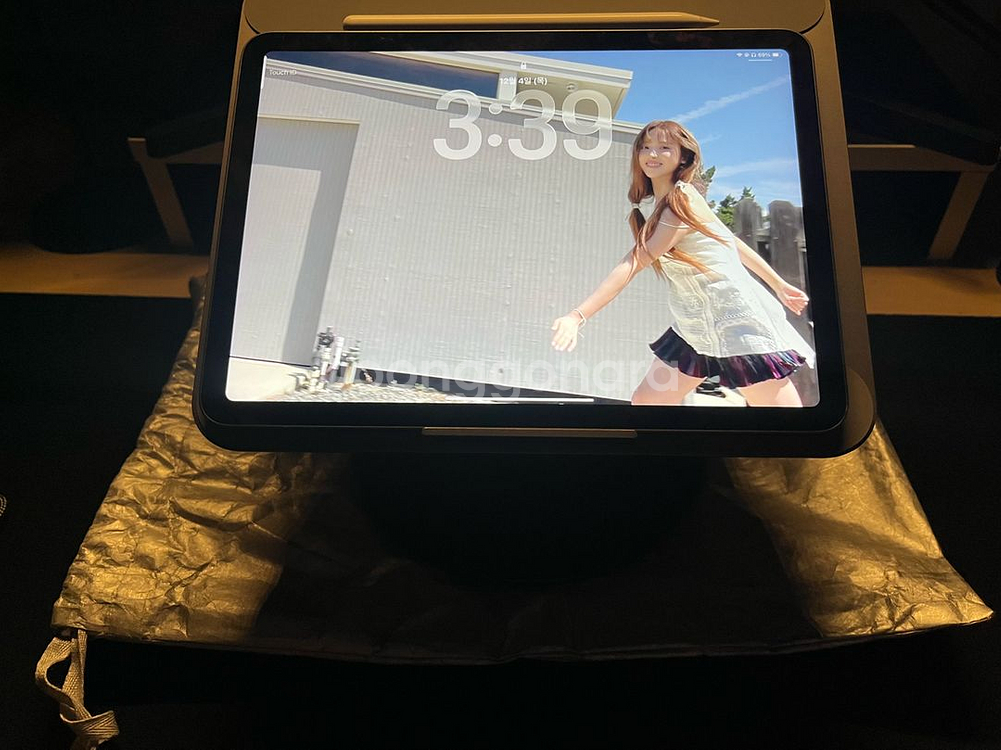 리카틸 X5 Pro 노트북 맥북 거치대 8in1 HUB 360도 회전 스--6