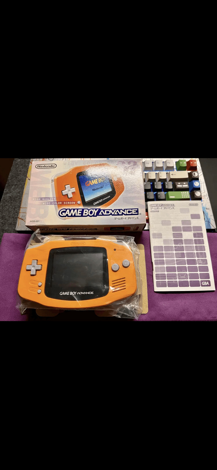 닌텐도 정품 게임보이 어드밴스 오렌지 gba 오리지널 이미지