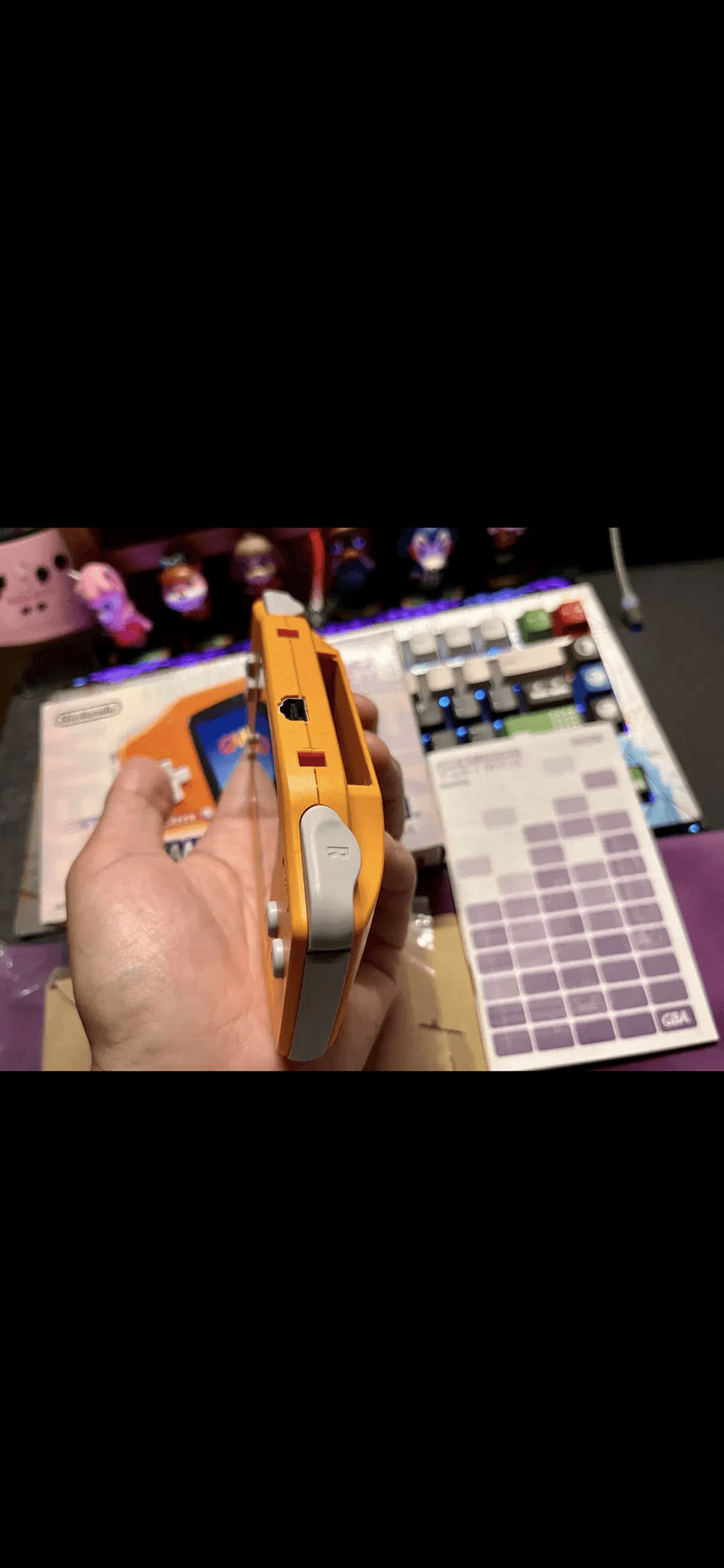닌텐도 정품 게임보이 어드밴스 오렌지 gba 오리지널 이미지