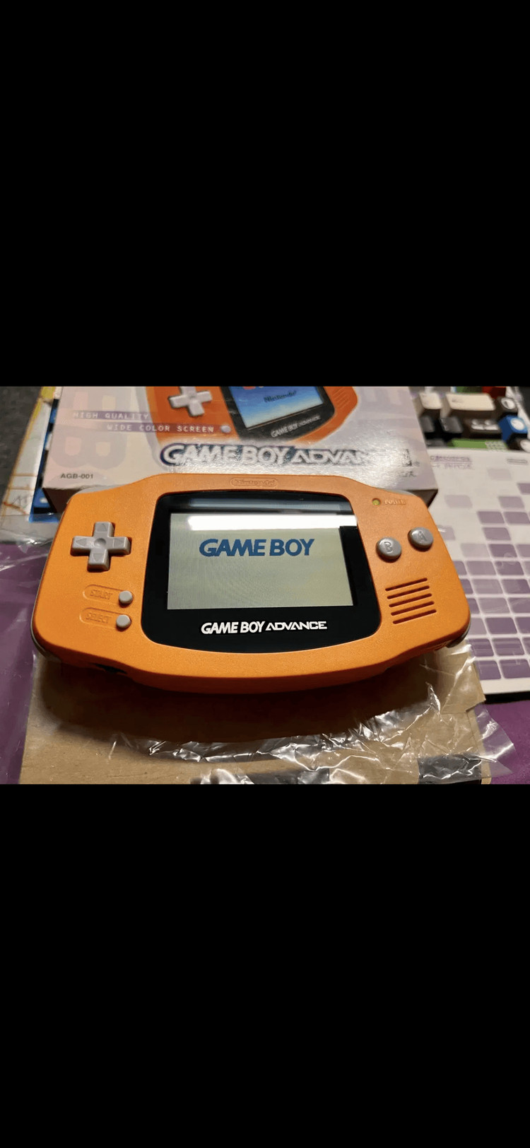 닌텐도 정품 게임보이 어드밴스 오렌지 gba 오리지널 이미지