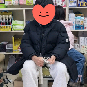 디스커버리키즈 프리미엄 구스다운 롱패딩 160사이즈