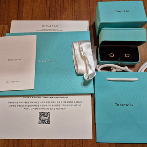 티파니앤코 엘사퍼레티 오픈하트 스터드이어링 로즈골드 11mm