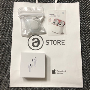 미개봉 애플코리아 에어팟4세대(노캔) 풀셋 팜