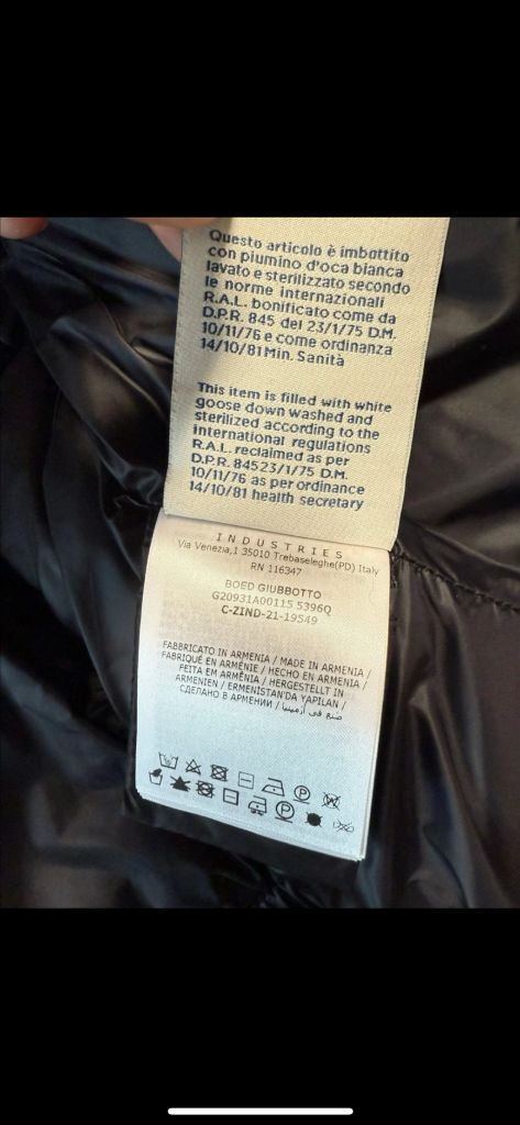 몽클레어 보에드 폭스퍼 사이즈 2 이미지