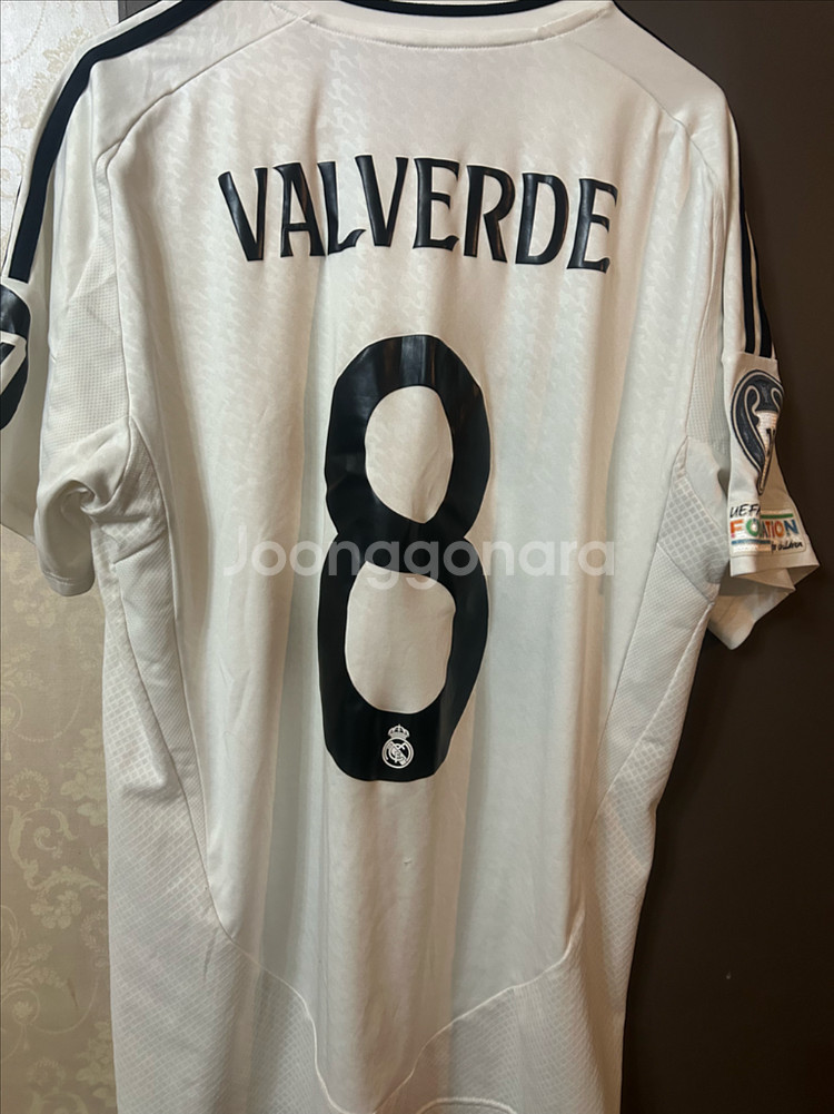 레알 마드리드 발베르데 마킹 풀패치 축구 유니폼--0