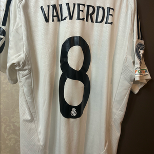 레알 마드리드 발베르데 마킹 풀패치 축구 유니폼