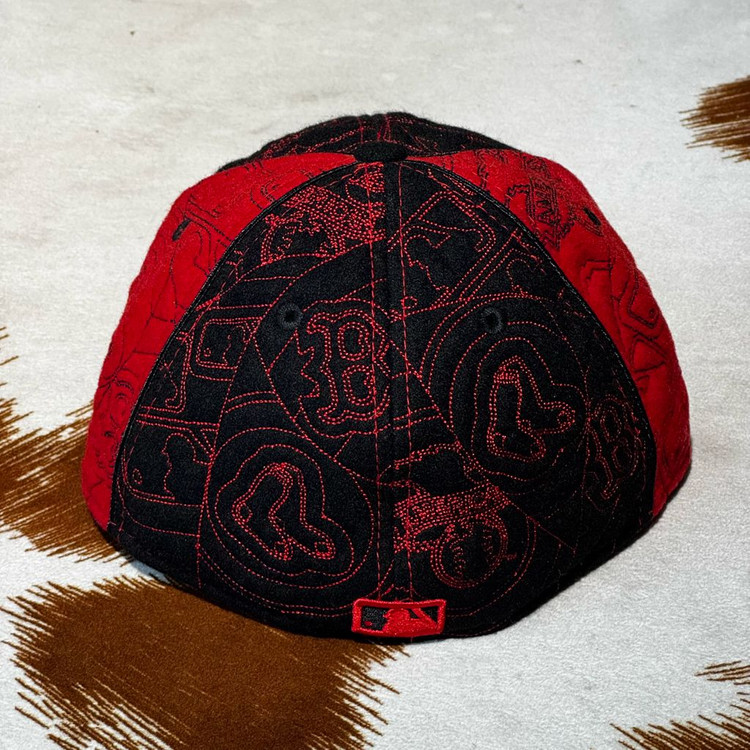 뉴에라 울 스티치 스냅백 (55.8cm) 보스턴 레드삭스--5