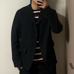 정품 비슬로우 시어서커 블랙 블레이저 자켓