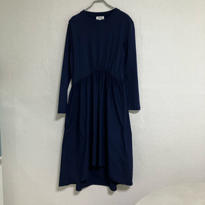 COS 코스 네이비 언발 롱 원피스