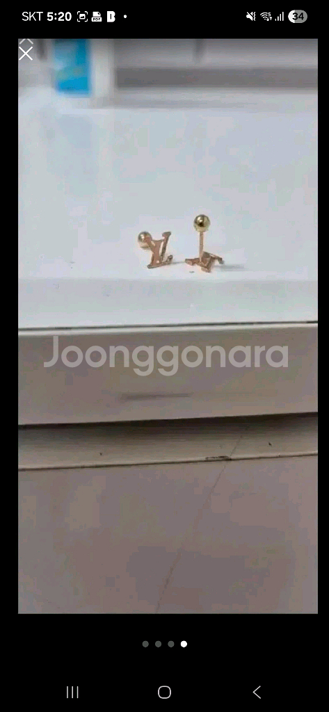 14k 골드 귀걸이--3