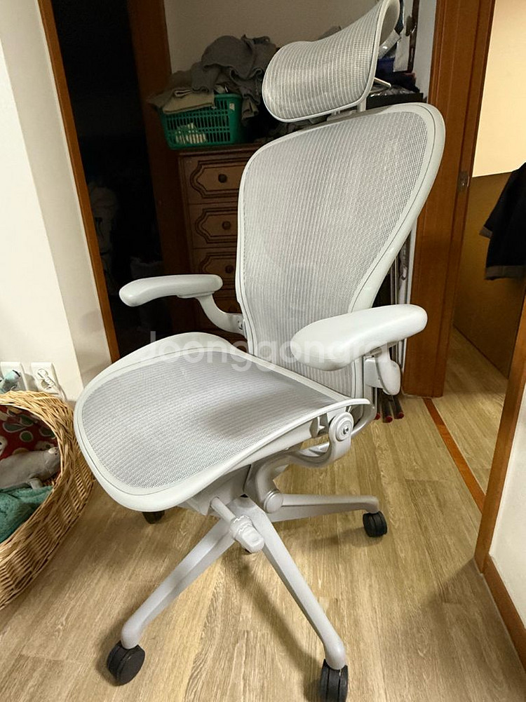 허먼밀러 뉴에어론 풀펑션 미네랄 국내 정발품--2