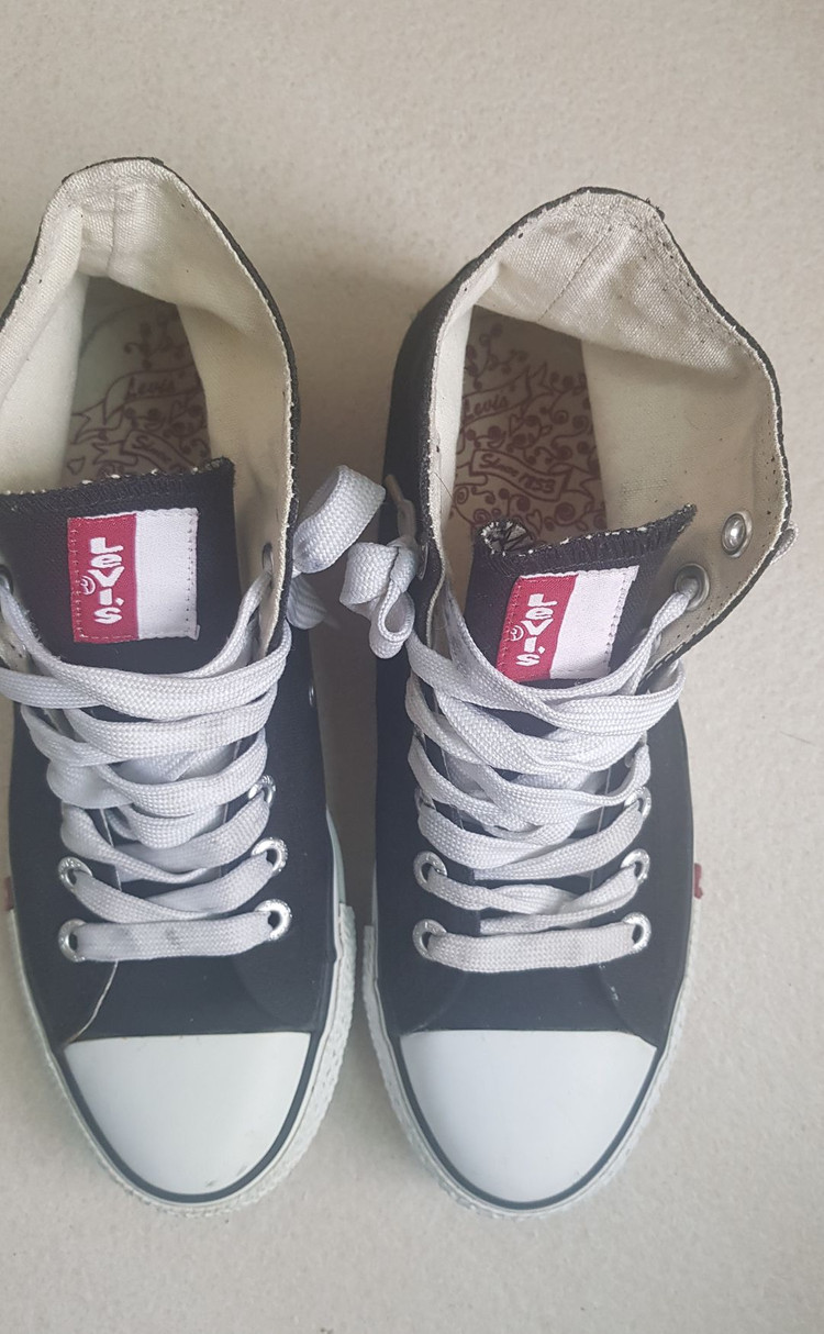 리바이스 하이탑 스니커즈 Levi’s Canvas Upper BATTERY 리바이스 운동화 이미지