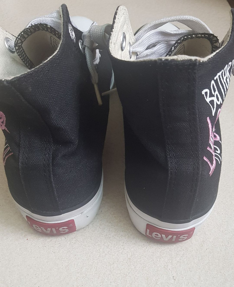 리바이스 하이탑 스니커즈 Levi’s Canvas Upper BATTERY 리바이스 운동화 이미지