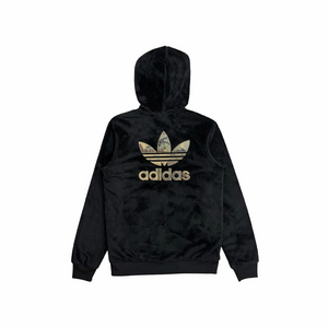 아디다스 카모 파이어버드 져지 빅로고 후리스 후드집업 95 m