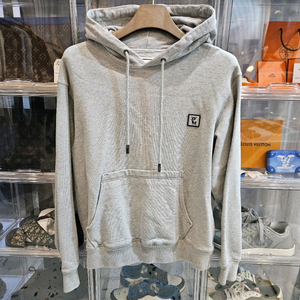 [정품] 우영미 백로고 후드티 그레이 44사이즈 남여공용 여성 여자 남자