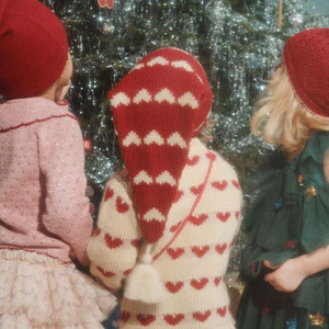 콩제슬래드 크리스마스 하트 산타 모자