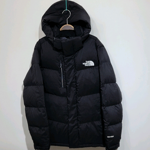 (L) 노스페이스 거위털 패딩점퍼 블랙 구스다운 후드자켓
