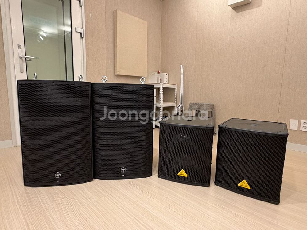 텀프 스피커1조+베링거 우퍼1조 일괄판매--1