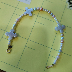 14k 바로크진주 담수진주 팔찌