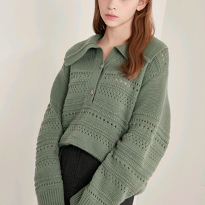 SJSJ 크로셰 칼라니트탑 랑방 마인 타임 더캐시미어