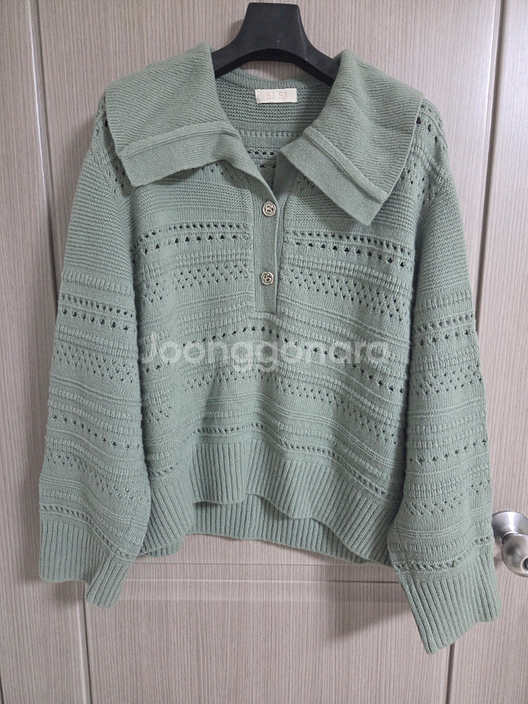 SJSJ 크로셰 칼라니트탑 랑방 마인 타임 더캐시미어--1