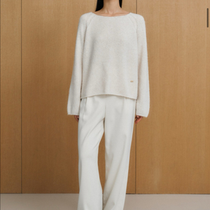 유메르 단델리온 버튼니트 오트크림 새상품