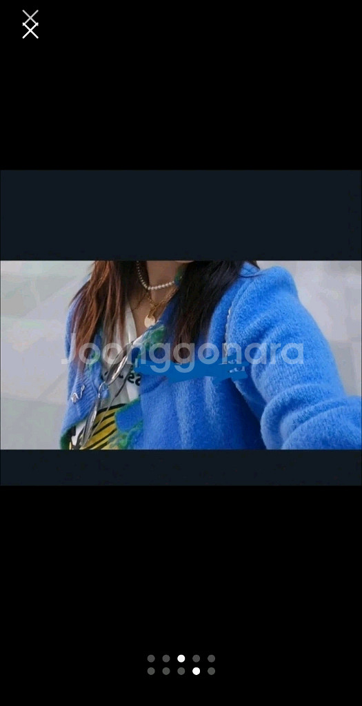 부루하하 리버시블 가디건(초록 블루)--3