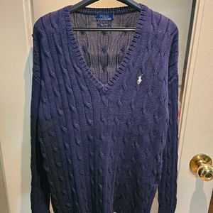 폴로랄프로렌 박시 케이블 니트 S