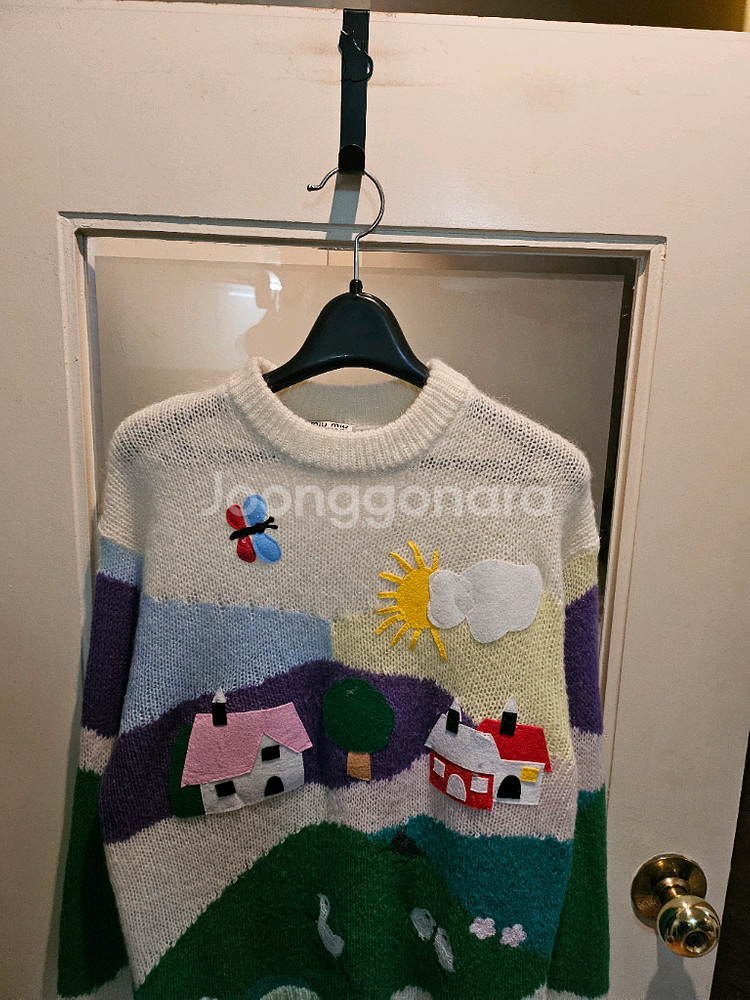 미우미우 모헤어 니트 38--1