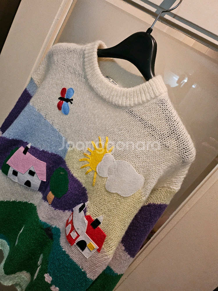 미우미우 모헤어 니트 38--2