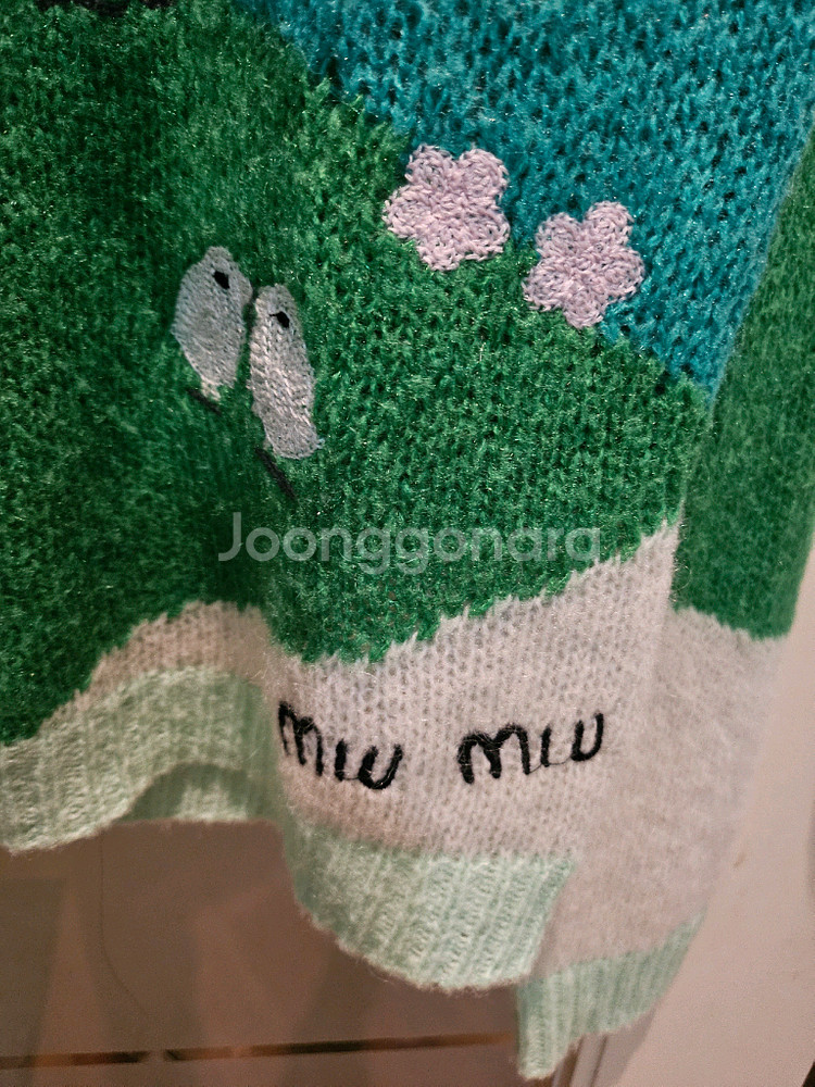 미우미우 모헤어 니트 38--3