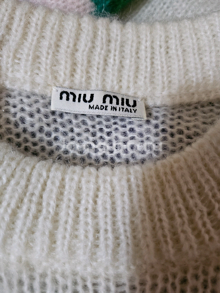미우미우 모헤어 니트 38--6