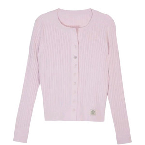 앳코너 새상품/ 니트 여성 가디건 /라이트 핑크 M/정가14만