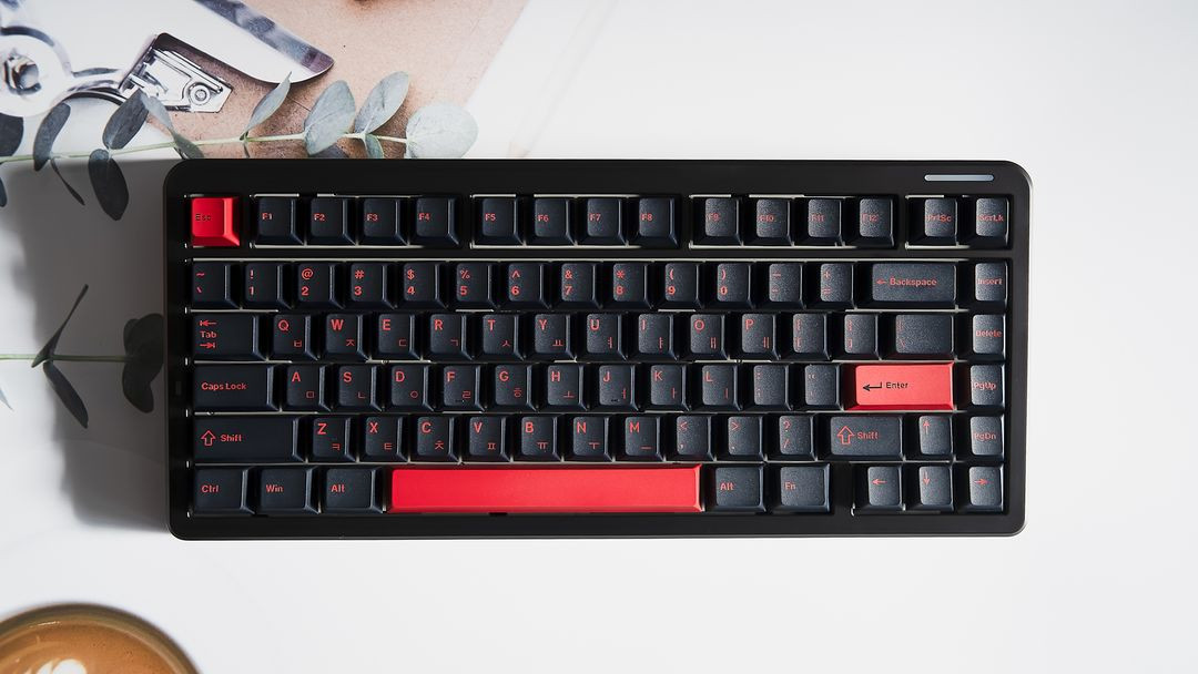 FL-ESPORTS Geo75 유무선 VIA 풀알루미늄 기계식 키보드 (딥 그레이, FL 리치베리축) 이미지