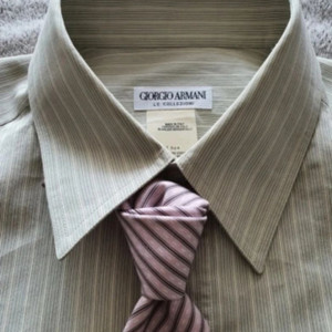 (가격인하) 정품 ITALY 조르지오 아르마니 남자 드레스셔츠