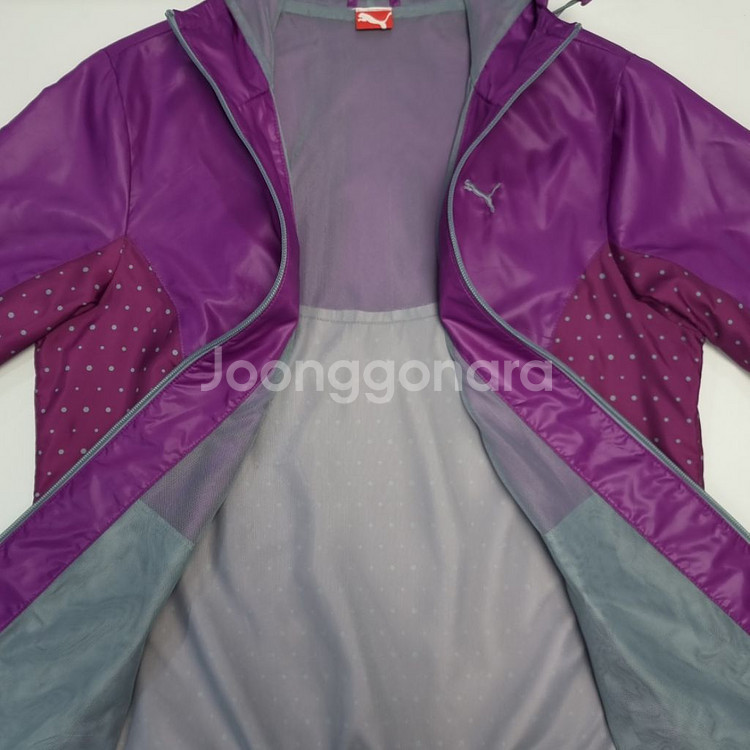 푸마 여성 바람막이 후드집업 점퍼 트레이닝 아우터 L--6