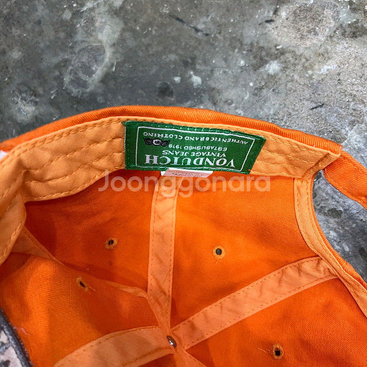 본더치 오렌지 볼캡 야구모자 모자 남녀공용--4