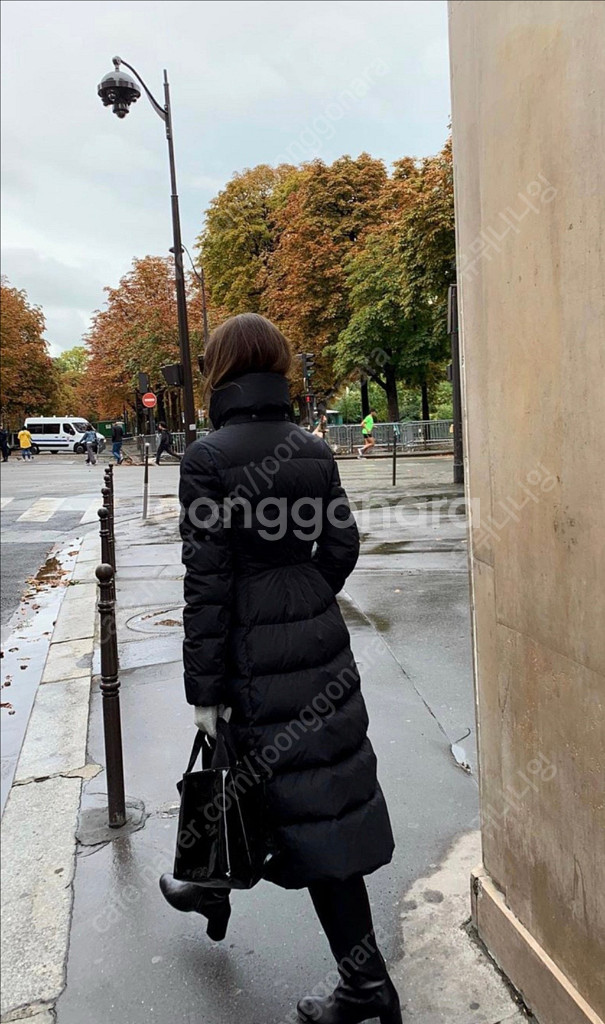 오르 ORR 구스다운 롱패딩 라인 벨트 거위털 코트 점퍼 자켓 블랙 검정--2